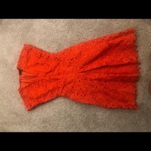 Banana republic orange dress 👗